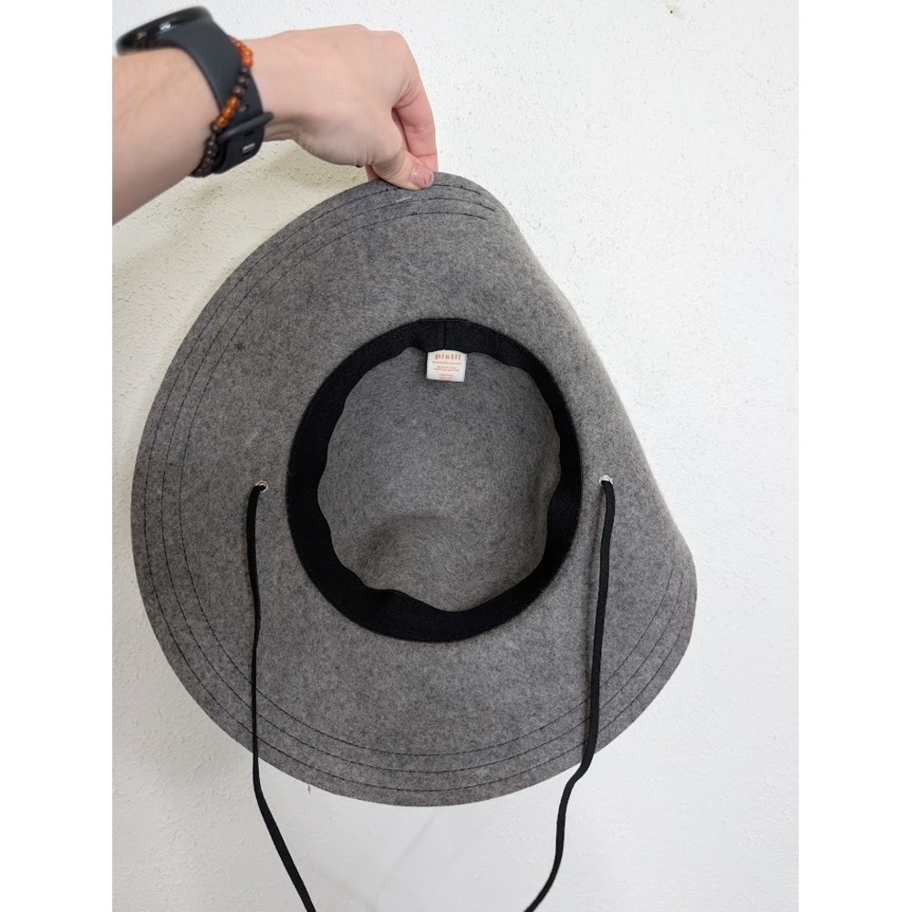 Pistil Women's Gray Wide Brim Wool Hat Boho Chic Festival Warm Bohemian Classic - Picture 4 of 5